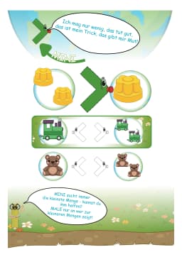 Größer und Kleiner mit Mini im Zahlenraum 3 Ansicht 4