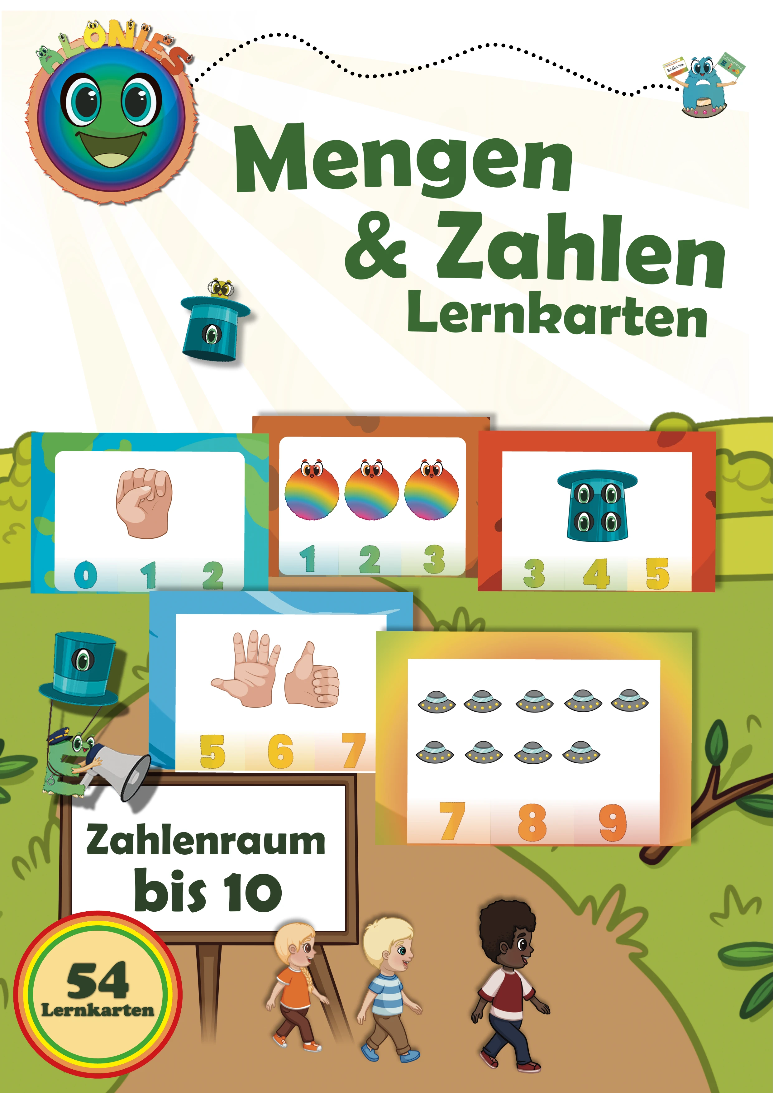 Klammerkarten Mengen und Zahlen ZR 10