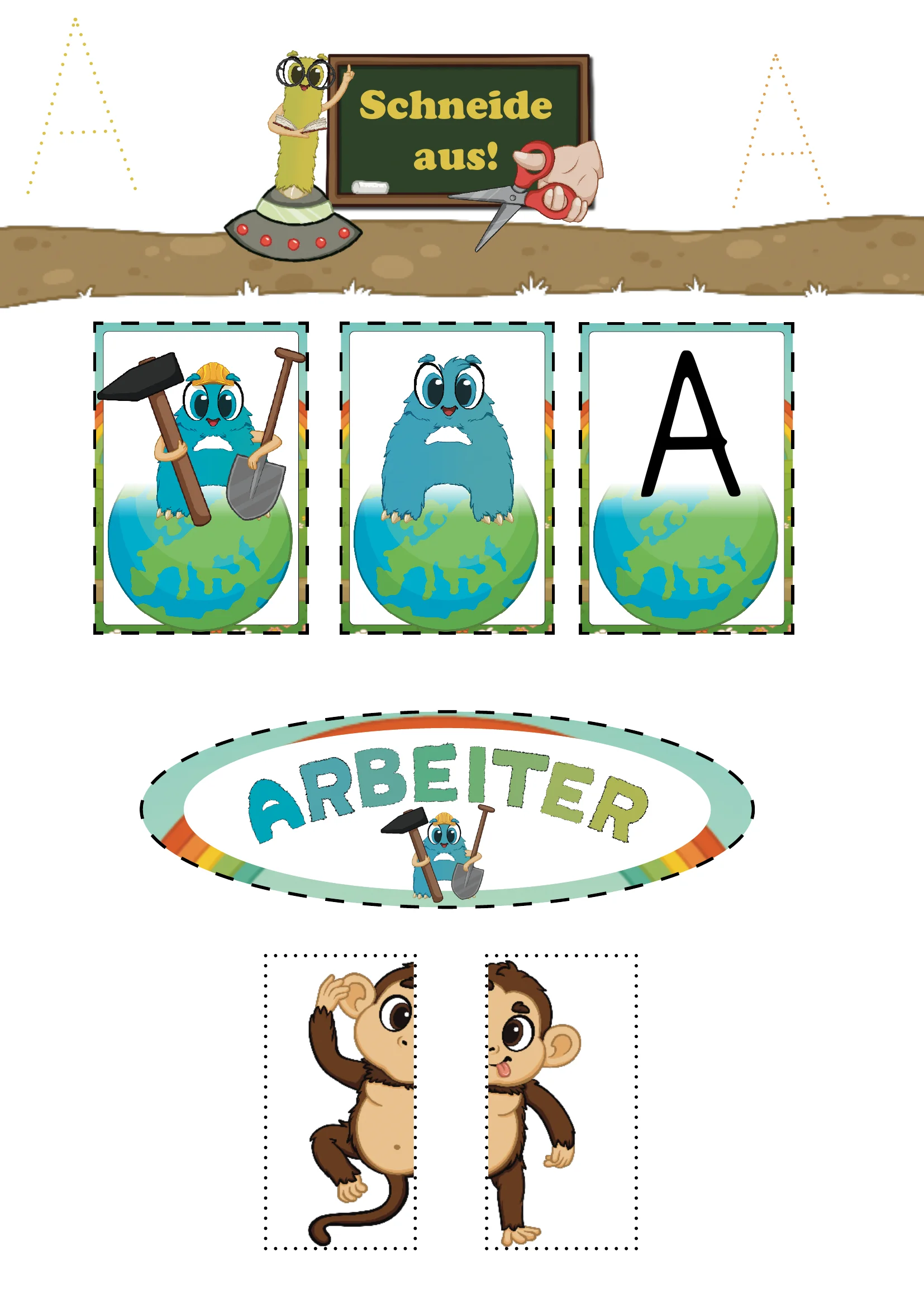 Kindergartenheft Buchstaben zuordnen Ansicht 3